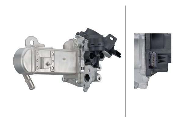 HELLA CITROEN Модуль системи рециркуляції ВГ (EGR) C5 III 2.0 09-, JUMPY II 2.0 10-, FORD, FIAT