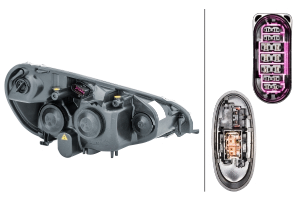 HELLA FORD фара основна Bi-Xenon з мотором,без газоразр.лампи з лампами розжарювання,без предвк.приладу D1S/H1 PY21W лів.Galaxy,S-Max 06-