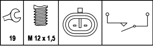 HELLA OPEL Датчик вимикання фонаря задн. ходу Alfa Romeo 156,Chevrolet Aveo,Epica,Lacetti,Daewoo Lanos,Astra F/G,Combo Tour,Corsa,Kadett E,Vectra A/B,Saab