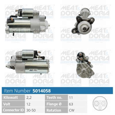 MEATDORIA FORD стартер C-Max,Focus,Galaxy,Kuga,Mondeo,S-Max
