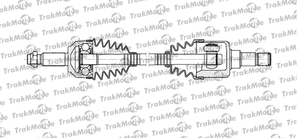 TRAKMOTIVE Полуось левая L=628, 27/26 зуб FORD MONDEO 00-