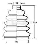BCB2358 BORG & BECK - Пильовик привідного вала к-т