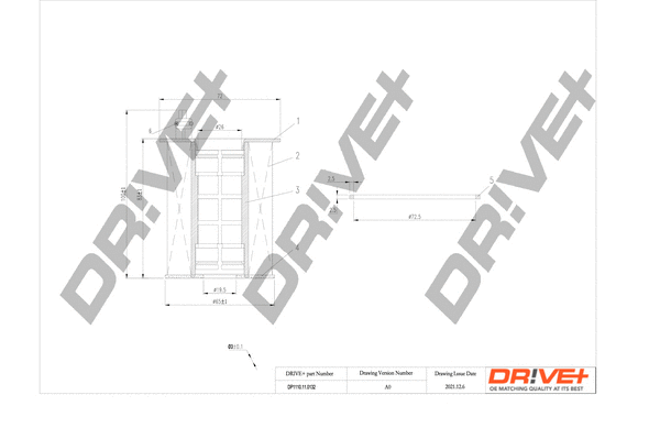 DP1110.11.0132 Drive+ - Фільтр оливи (аналог WL7305)
