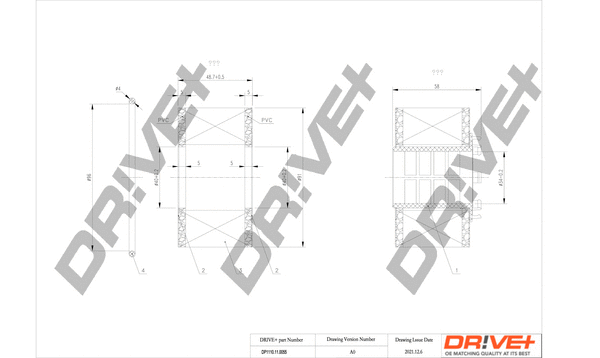 DP1110.11.0055 Drive+ - Фільтр оливи (аналог WL7286)