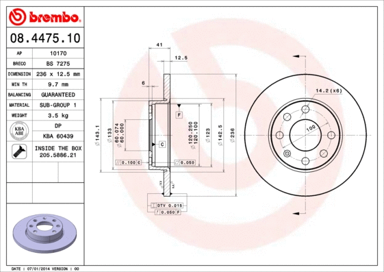 BREMBO 08447510