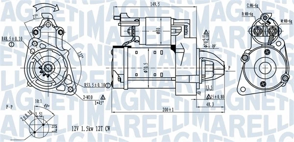MAGNETI MARELLI DB Стартер W204, W212, B906