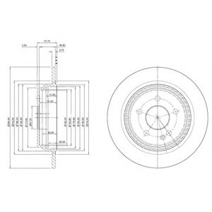 DP1010.11.0270 Drive+ - Гальмівний диск (кратно 2)