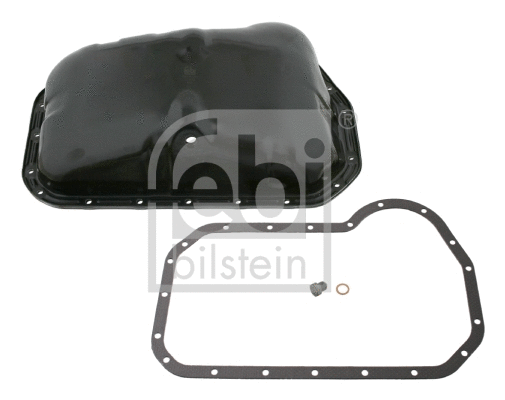 02138 FEBI BILSTEIN Масляний піддон (сталь) (з ущільненням) VW CADDY I, GOLF I, GOLF II, JETTA I, JETTA II, SCIROCCO 1.5-1.8 02.74-09.92