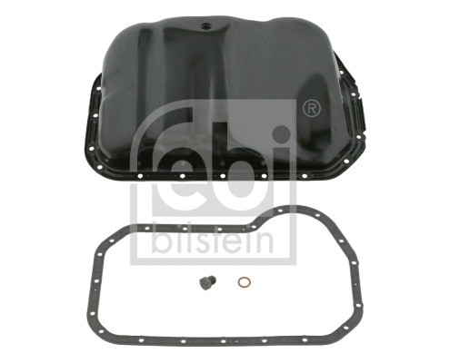 02005 FEBI BILSTEIN Масляний піддон (сталь) AUDI 100 C3, 100 C4, 80 B1, 80 B2, 80 B3, 80 B4, 90 B3, A4 B5, A6 C4, CABRIOLET B3, COUPE B2, COUPE B3  VW PASSAT B1, PASSAT B2, SANTANA 1.3-2.0 05.72-