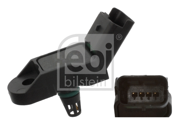 37880 FEBI BILSTEIN Датчик тиску у впускному колекторі (4 pin) CITROEN BERLINGO, BERLINGO MULTISPACE, C2, C2 ENTERPRISE, C3 I, C3 II, C3 PLURIEL, C4, C4 GRAND PICASSO I, C4 I, C4 PICASSO I, C5 II, C5 III 1.1-2.2 04.93-
