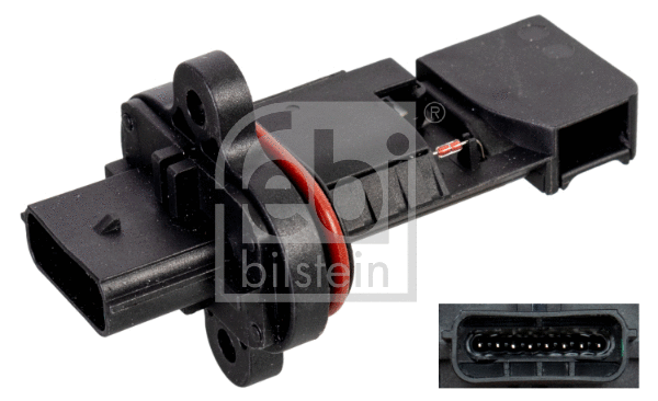 176012 FEBI BILSTEIN Витратомір повітря (8 pin, картрідж) OPEL ASTRA J, ASTRA J GTC, ASTRA K, CASCADA, MOKKA / MOKKA X, ZAFIRA C 1.0-1.6 06.12-09.21