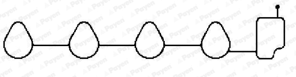 JD6037 PAYEN Прокладка впускного коллектора