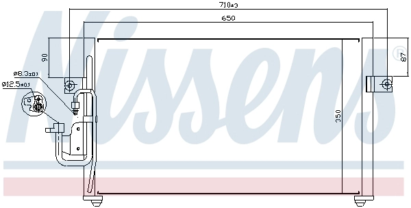 94037 NISSENS Радиатор кондиционера