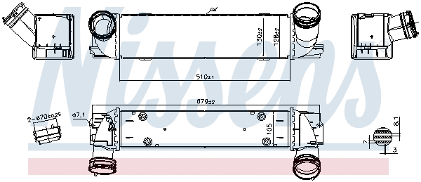 96336 NISSENS Интеркулер