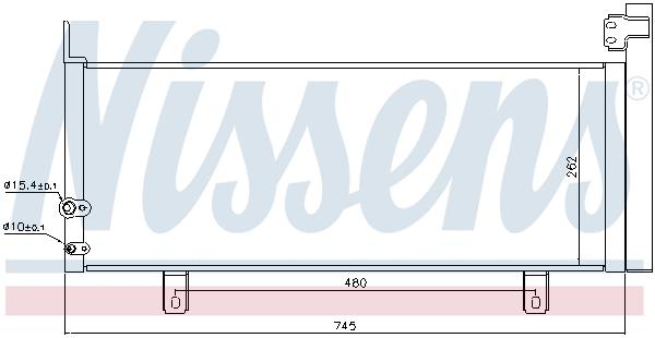940499 NISSENS Радиатор кондиционера