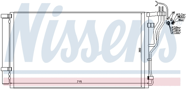 940347 NISSENS Радиатор кондиционера