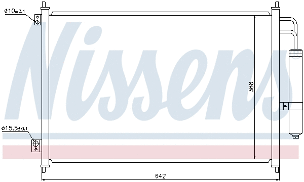940121 NISSENS Радиатор кондиционера