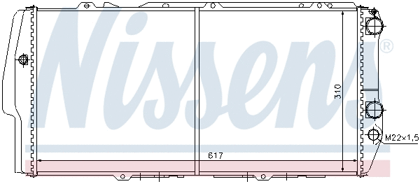 604781 NISSENS Радиатор двигателя