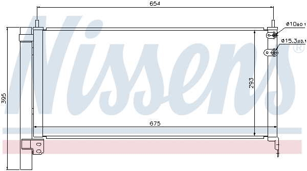 940175 NISSENS Радиатор кондиционера