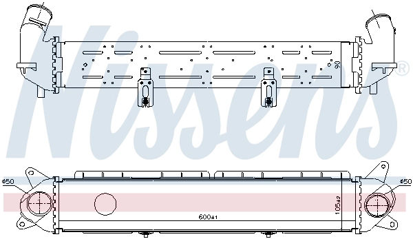 961489 NISSENS Интеркулер