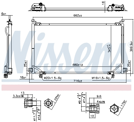 94863 NISSENS Радиатор кондиционера