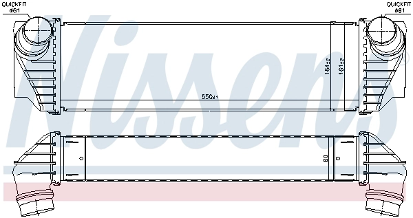 96100 NISSENS Интеркулер