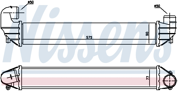 96634 NISSENS Интеркулер