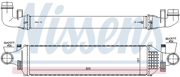 96335 NISSENS Интеркулер