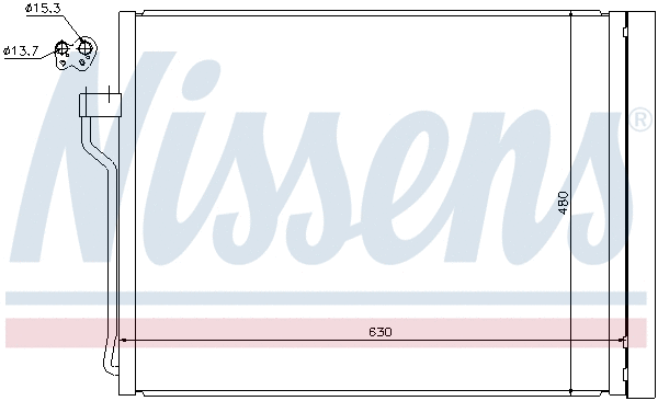 940288 NISSENS Радиатор кондиционера