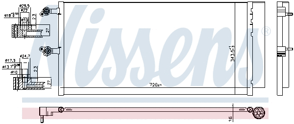 941069 NISSENS Радиатор кондиционера