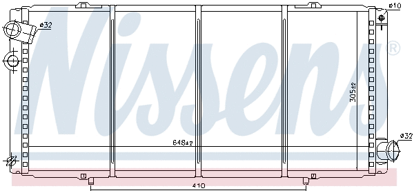 63728 NISSENS Радиатор двигателя