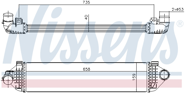96473 NISSENS Интеркулер