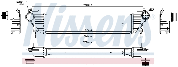 96272 NISSENS Интеркулер
