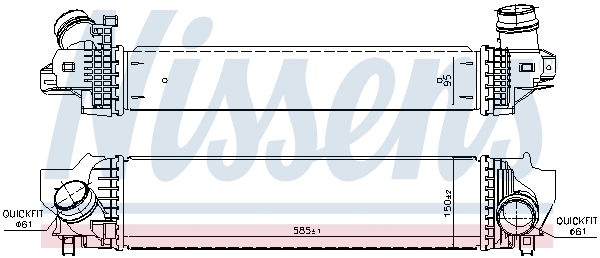 96377 NISSENS Интеркулер