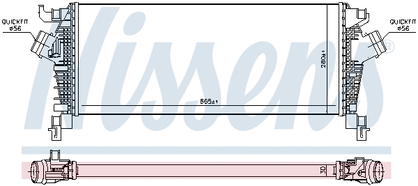 96454 NISSENS Интеркулер