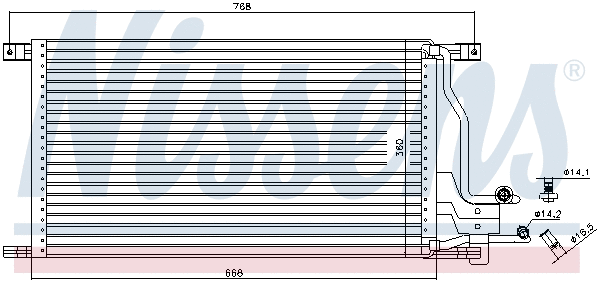 94483 NISSENS Радиатор кондиционера