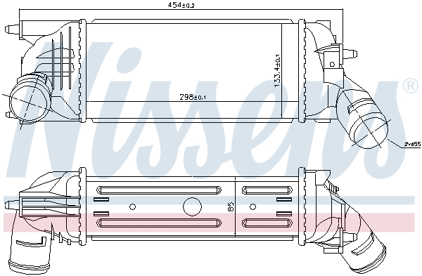96719 NISSENS Интеркулер