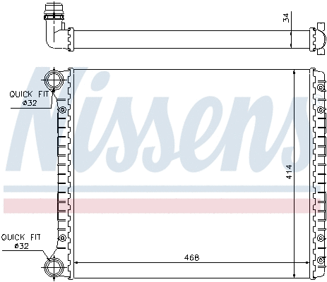 60426 NISSENS Радиатор двигателя