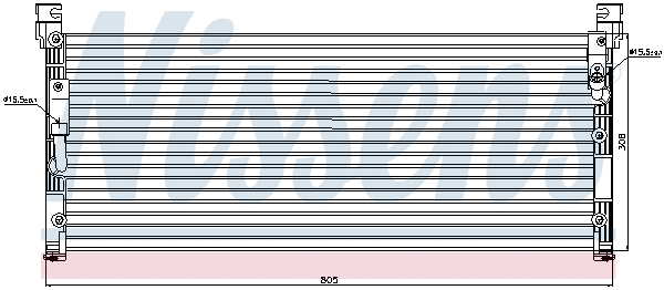 94370 NISSENS Радиатор кондиционера