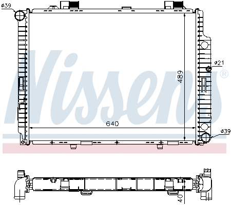 62598A NISSENS Радиатор двигателя