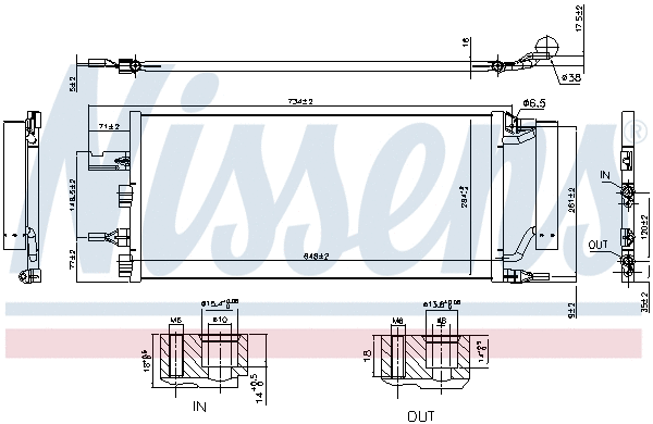 940759 NISSENS Радиатор кондиционера