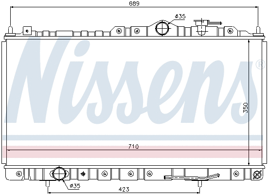 68180 NISSENS Радиатор двигателя