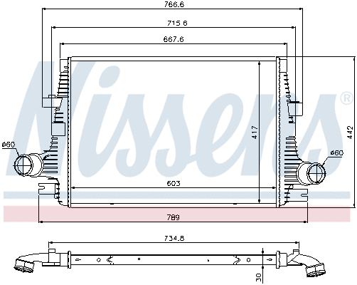 96644 NISSENS Интеркулер