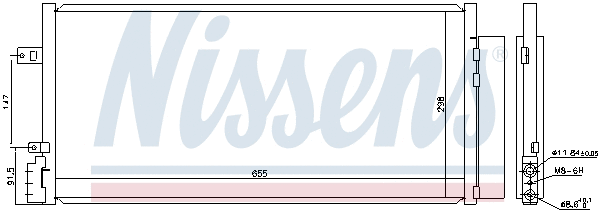 940581 NISSENS Радиатор кондиционера
