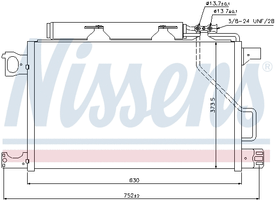 940100 NISSENS Радиатор кондиционера
