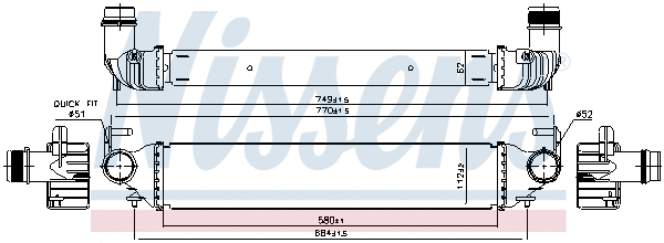 96166 NISSENS Интеркулер