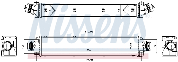 961467 NISSENS Интеркулер