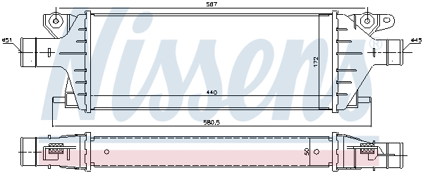 96484 NISSENS Интеркулер