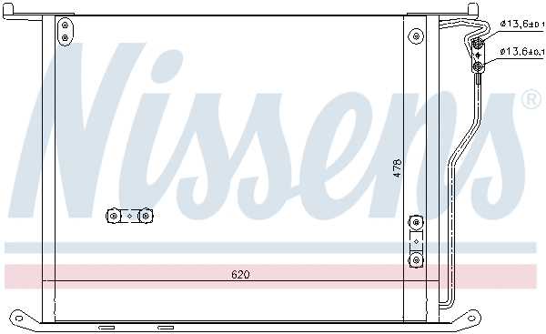 94980 NISSENS Радиатор кондиционера