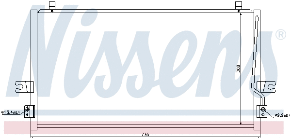 94297 NISSENS Радиатор кондиционера